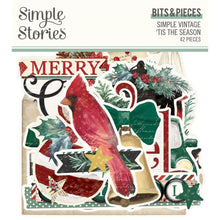Charger l'image dans la galerie, Simple Stories - Bits &amp; Pieces Die-Cuts - 42/Pkg - Simple Vintage 'Tis The Season. Take your projects to the next level and put the perfect finishing touch with die cut embellishments. Available at Embellish Away located in Bowmanville Ontario Canada.
