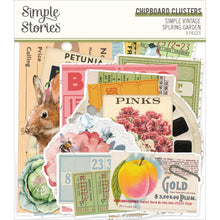 Load image into Gallery viewer, Simple Stories - Chipboard Clusters - Simple Vintage Spring Garden. The perfect embellishment to finish your project! Embellishments can add whimsy, dimension, color and style to greeting cards, scrapbook pages, altered art, mixed media and more. Available at Embellish Away located in Bowmanville Ontario Canada.
