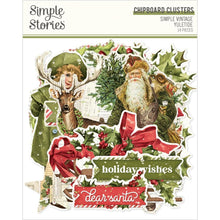 將圖片載入圖庫檢視器 Simple Stories - Chipboard Clusters - Simple Vintage Yuletide. Embellishments can add whimsy, dimension, color and style to greeting cards, scrapbook pages, altered art, mixed media and more. This package has 14 Large Die Cut Chipboard Cluster Pieces. Available at Embellish Away located in Bowmanville Ontario Canada.
