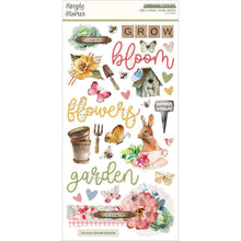 Load image into Gallery viewer, Simple Stories - Chipboard Stickers 6"X12" - Simple Vintage Spring Garden. Stickers can be a fun embellishment, a whimsical accent or add elegant polish to scrapbook pages, greeting cards, mixed media and more. Available at Embellish Away located in Bowmanville Ontario Canada.
