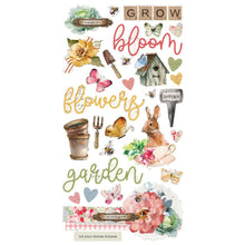 Load image into Gallery viewer, Simple Stories - Chipboard Stickers 6"X12" - Simple Vintage Spring Garden. Stickers can be a fun embellishment, a whimsical accent or add elegant polish to scrapbook pages, greeting cards, mixed media and more. Available at Embellish Away located in Bowmanville Ontario Canada.
