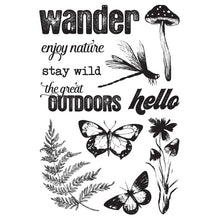 Load image into Gallery viewer, Simple Stories Clear Stamp Simple Vintage Woodlands. Photopolymer clear stamps; (11) stamps. Available at Embellish Away located in Bowmanville Ontario Canada.
