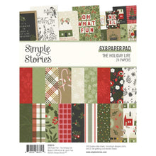 Load image into Gallery viewer, Simple Stories - Double-Sided Paper Pad 6"X8" - 24/Pkg - The Holiday Life. Unique papers is a high-quality printed designer cardstock perfect for use with scrapbooking, paper crafting, card making, planning, home decor and more! Available at Embellish Away located in Bowmanville Ontario Canada.
