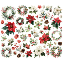 Load image into Gallery viewer, Simple Stories - Floral Bits &amp; Pieces - Simple Vintage Old-Fashioned Christmas. 51 Die Cut Pieces. Available at Embellish Away in Bowmanville Ontario Canada.
