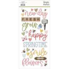 Load image into Gallery viewer, Simple Stories - Foam Stickers - 50/Pkg - Spring Garden. If you want to add a bit of dimension to your projects these foam stickers will do the job. This package is sure to add the finishing touches to your projects. Available at Embellish Away located in Bowmanville Ontario Canada.
