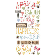 Load image into Gallery viewer, Simple Stories - Foam Stickers - 50/Pkg - Spring Garden. If you want to add a bit of dimension to your projects these foam stickers will do the job. This package is sure to add the finishing touches to your projects. Available at Embellish Away located in Bowmanville Ontario Canada.
