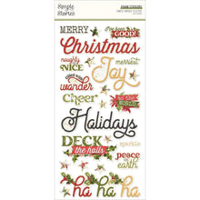 Load image into Gallery viewer, Simple Stories - Foam Stickers - 48/Pkg - Simple Vintage Yuletide. If you want to add a bit of dimension to your projects these foam stickers will do the job. This package is sure to add the finishing touches to your projects. Available at Embellish Away located in Bowmanville Ontario Canada.
