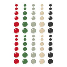 將圖片載入圖庫檢視器 Simple Stories Glossy Enamel Dots Vintage Old-Fashioned Christmas. 60 pieces, 5 colors, 3 sizes, 4 of each size. At Embellish Away in Bowmanville Ontario Canada.
