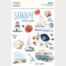 將圖片載入圖庫檢視器 Simple Stories - Rub Ons - Simple Vintage Sand &amp; Sea. Rub-On Transfers on Two 6x8 Sheets. Available at Embellish Away in Bowmanville Ontario Canada.
