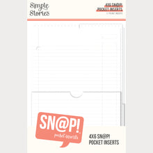 Cargar imagen en el visor de la galería, Simple Stories - SNAP! Pocket Binder Inserts - 4" x 6". 4x6 Pocket Binder Inserts- 3 Pocket Designs. Available at Embellish Away in Bowmanville Ontario Canada.
