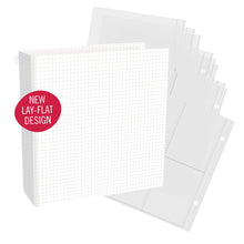 Load image into Gallery viewer, Simple Stories - SNAP! Simple Grid Chipboard Binder - 6" x 8". 6x8 - 1.5" D-Ring Lay-Flat. Available at Embellish Away in Bowmanville Ontario Canada.
