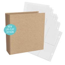 Cargar imagen en el visor de la galería, Simple Stories - SNAP! Simple Kraft Chipboard Binder - 6" x 8". 6x8 - 1.5" D-Ring Lay-Flat. Available at Embellish Away in Bowmanville Ontario Canada.
