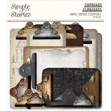 Load image into Gallery viewer, Simple Stories - Simple Vintage Essentials - Chipboard - 29/Pkg - Clipboards. Die-Cuts are a great addition to scrapbook pages, greeting cards and more! The perfect embellishment for all your paper crafting needs! Available at Embellish Away located in Bowmanville Ontario Canada.
