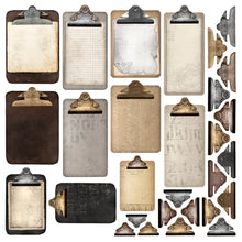 Load image into Gallery viewer, Simple Stories - Simple Vintage Essentials - Chipboard - 29/Pkg - Clipboards. Die-Cuts are a great addition to scrapbook pages, greeting cards and more! The perfect embellishment for all your paper crafting needs! Available at Embellish Away located in Bowmanville Ontario Canada.
