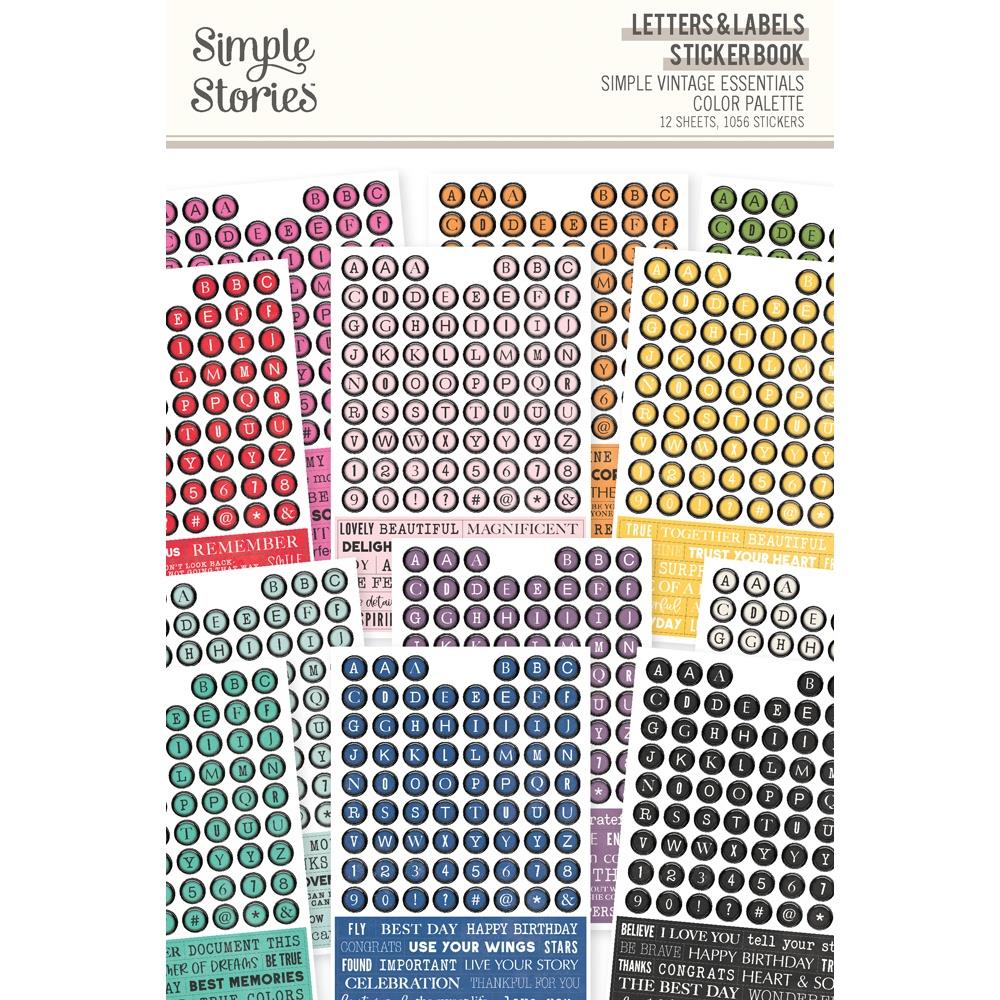 Simple Stories - Sticker Book - Simple Vintage Essentials - Letters ...