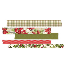 Load image into Gallery viewer, Simple Stories -  Washi Tape - 5 Pack - Simple Vintage Yuletide. This package of washi tape features 5 rolls. There are two 8mm wide rolls and three 15mm wide rolls. This tape can be used to decorate journals, planners, envelopes, and cards. Available at Embellish Away located in Bowmanville Ontario Canada.
