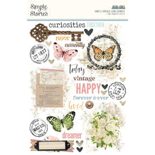 Cargar imagen en el visor de la galería, Simple Stories - Rub Ons - Simple Vintage Junk Drawer. Rub-On Transfers on Two 6x8 Sheets. Available at Embellish Away in Bowmanville Ontario Canada.
