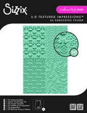 Load image into Gallery viewer, Sizzix - Catherine Pooler - 3D Textured Impressions Embossing Folder - Posh Patterns. Available at Embellish away located in Bowmanville Ontario Canada.

