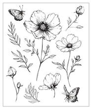 Load image into Gallery viewer, Sizzix - Clear Stamp Set by Willow Wolfe - Cosmo and Butterflies. At Embellish Away in Bowmanville Ontario Canada.
