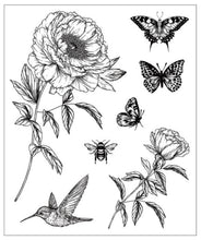Load image into Gallery viewer, Sizzix - Clear Stamp Set by Willow Wolfe - Flowers and Creatures (7pk). At Embellish Away in Bowmanville Ontario Canada.

