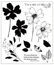 Load image into Gallery viewer, Sizzix - Clear Stamp Set by Willow Wolfe - Wild Blooms (11pk). At Embellish Away in Bowmanville Ontario Canada.
