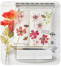 Load image into Gallery viewer, Sizzix - Clear Stamp Set by Willow Wolfe - Wild Blooms (11pk). At Embellish Away in Bowmanville Ontario Canada. Example by Willow Wolfe.
