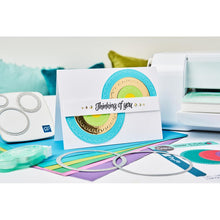 Load image into Gallery viewer, Sizzix - Fanciful Framelits Die Set By Stacey Park - 9/Pkg - Alena Arched Circles. Available at Embellish Away located in Bowmanville Ontario Canada. Example by brand ambassador.
