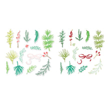 Cargar imagen en el visor de la galería, Sizzix - Framelits Die Set w/Stamps by Vicki Boutin - Winter Greenery. 15 stamps and 32 dies. Available at Embellish Away located in Bowmanville Ontario Canada.
