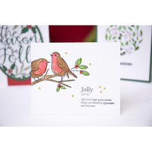 Load image into Gallery viewer, Sizzix - Layered Clear Stamps By Josh Griffiths - Garden Birds. Watch these two content characters perched on their branch come to life as you use this Layered Stamp set. Change the colours to create different kinds of birds for all year round. Available at Embellish Away located in Bowmanville Ontario Canada. Example by brand ambassador.
