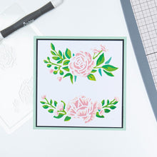 Charger l'image dans la galerie, Sizzix - Making Tool Layered Stencil 6"X6" By Olivia Rose - Floral Borders. This beautiful floral Layered Stencil design complete with luscious leaves is perfect for creating a border for papercraft makes for all occasions. Available at Embellish Away located in Bowmanville Ontario Canada.
