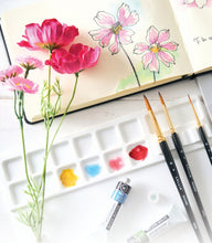 Load image into Gallery viewer, Sizzix Media Mat with Palette &amp; Brush Hold by Willow Wolfe. Approximate Design Size: 8" x 10" x 1/4". Available at Embellish Away in Bowmanville Ontario Canada.
