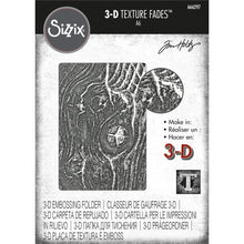 Load image into Gallery viewer, Sizzix - Multi-Level Texture Fades Embossing Folder - By Tim Holtz - Woodgrain. Tim Holtz is a signature product designer for various companies in the craft industries. Available at Embellish Away located in Bowmanville Ontario Canada.
