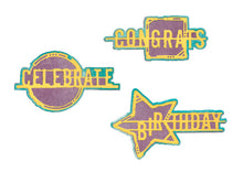 將圖片載入圖庫檢視器 Sizzix - Thinlits Die Set by Seth Apter - Word Wafers Birthday (3pk). Available at Embellish Away located in Bowmanville Ontario Canada.
