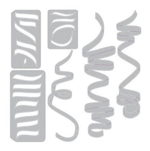 將圖片載入圖庫檢視器 Sizzix - Thinlits Die Set by Tim Holtz - Celebration Streamers (6pk). Available at Embellish Away located in Bowmanville Ontario Canada.
