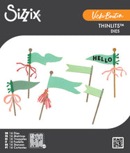Cargar imagen en el visor de la galería, Sizzix - Thinlits Die Set by Vicki Boutin - Layering Pennant Flags. (16pk). Available at Embellish Away located in Bowmanville Ontario Canada.
