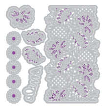 Load image into Gallery viewer, Sizzix - Thinlits Die Set by Vicki Boutin - Lovely Lace (11pk). Available at Embellish Away located in Bowmanville Ontario Canada.
