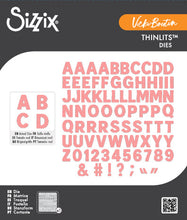 Cargar imagen en el visor de la galería, Sizzix - Thinlits Die Set by Vicki Boutin - Mini Bold Alpha. Available at Embellish Away located in Bowmanville Ontario Canada.
