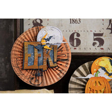 Load image into Gallery viewer, Sizzix - Thinlits Dies By Tim Holtz - 7/Pkg - Edison Colorize. Carve out room for Edison, an exciting new addition to the Colorize family. Designed by Tim Holtz, this fun new character is sure to be a hit throughout the spooky season! Available at Embellish Away located in Bowmanville Ontario Canada. Example by brand ambassador.
