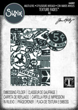 Charger l'image dans la galerie, Sizzix - Tim Holtz - Multi Level Textured Impressions Embossing Folder - Vault Airmail. Available at Embellish Away located in Bowmanville Ontario Canada.
