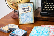 Charger l'image dans la galerie, Sizzix - Tim Holtz - Multi Level Textured Impressions Embossing Folder - Vault Airmail. Available at Embellish Away located in Bowmanville Ontario Canada. Example by brand ambassador.
