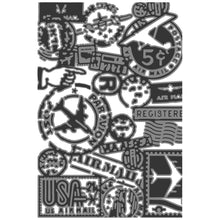 Charger l'image dans la galerie, Sizzix - Tim Holtz - Multi Level Textured Impressions Embossing Folder - Vault Airmail. Available at Embellish Away located in Bowmanville Ontario Canada.
