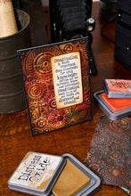 Load image into Gallery viewer, Sizzix - Tim Holtz - Multi Level Textured Impressions Embossing Folder - Vault Gears. Available at Embellish Away located in Bowmanville Ontario Canada. Example by brand ambassador.
