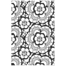 將圖片載入圖庫檢視器 Sizzix - Tim Holtz - Multi Level Textured Impressions Embossing Folder - Vault Lace. Available at Embellish Away located in Bowmanville Ontario Canada.
