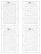 將圖片載入圖庫檢視器 Sizzix - Vicki Boutin - A5 Stencil - Words and Numbers (4pk). Available at Embellish Away located in Bowmanville Ontario Canada.
