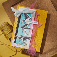 Cargar imagen en el visor de la galería, Spellbinder - 3D Embossing Folder - Collaged Birds - Soaring. Available at Embellish Away located in Bowmanville Ontario Canada. Example by brand ambassador.
