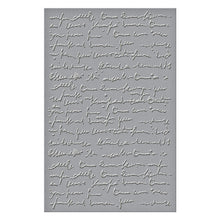 Load image into Gallery viewer, Spellbinder - Embossing Folder - Scribbled Letter. By Dina Wakley. Add a handwritten charm to your projects. At Embellish Away in Bowmanville Ontario Canada.
