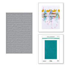 Load image into Gallery viewer, Spellbinder - Embossing Folder - Scribbled Letter. By Dina Wakley. Add a handwritten charm to your projects. At Embellish Away in Bowmanville Ontario Canada.
