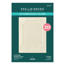 Load image into Gallery viewer, Spellbinders - 3D Embossing Folder - A2 - Ornate Molded Frame. Available at Embellish Away in Bowmanville Ontario Canada.
