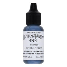 將圖片載入圖庫檢視器 Spellbinders - BetterPress - Ink Reinker - Select from Drop Down. To reink, simply add a few drops of ink from the reinker bottle onto the ink pad and spread evenly. Available at Embellish Away located in Bowmanville Ontario Canada. Cosmic Sky
