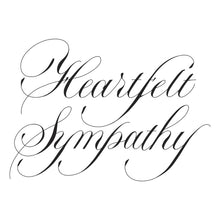 Load image into Gallery viewer, Spellbinders - BetterPress Plate - Copperplate Happy Everything - Copperplate Heartfelt Sympathy. At Embellish Away in Bowmanville Ontario Canada.
